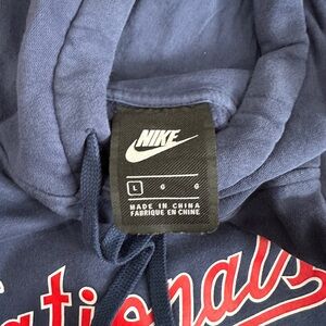 Washington Nationals Nike Hooded Sweatshirt, New, Size Large